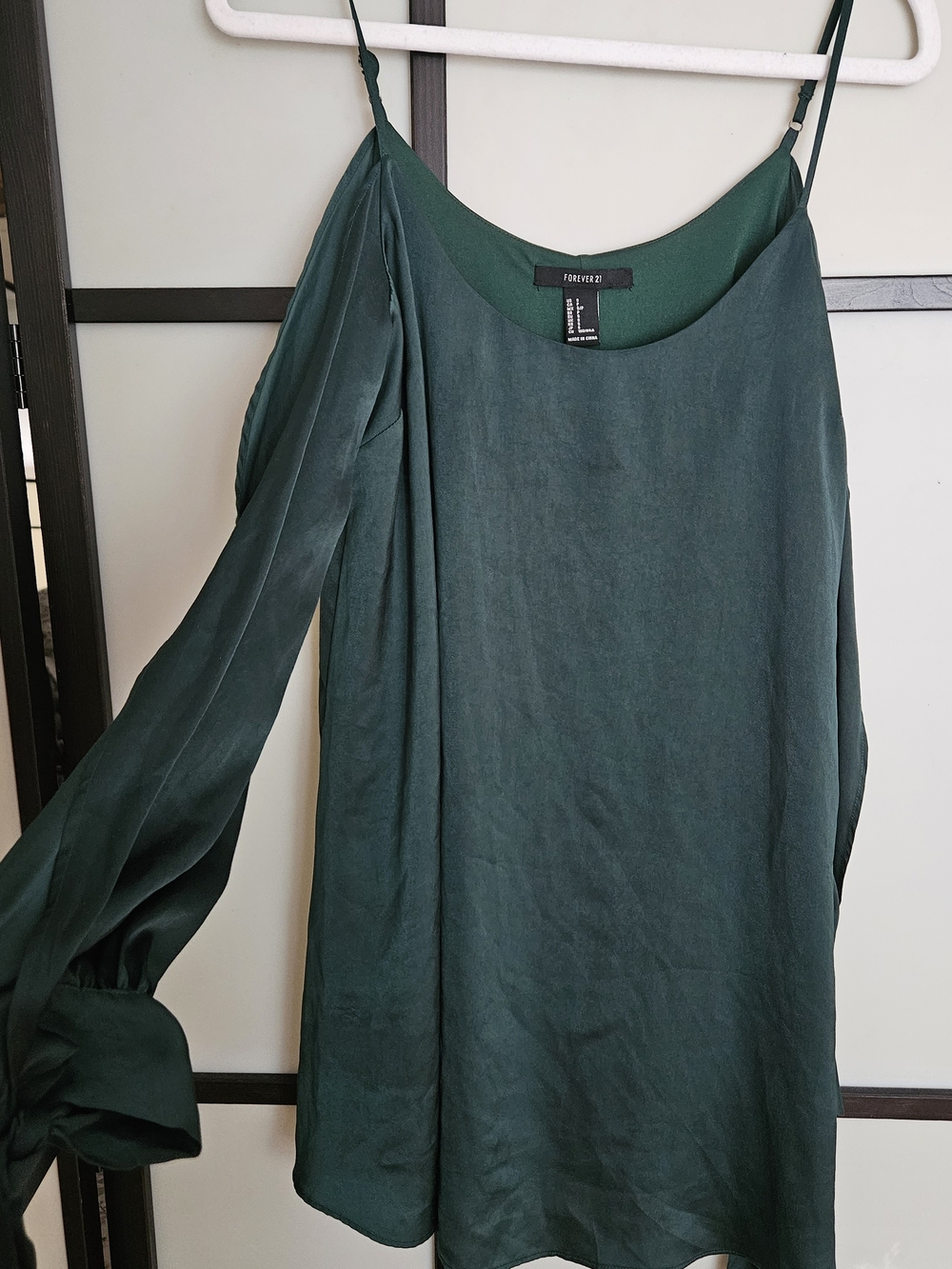 Forever 21 Dark Teal Scoop Neck Top